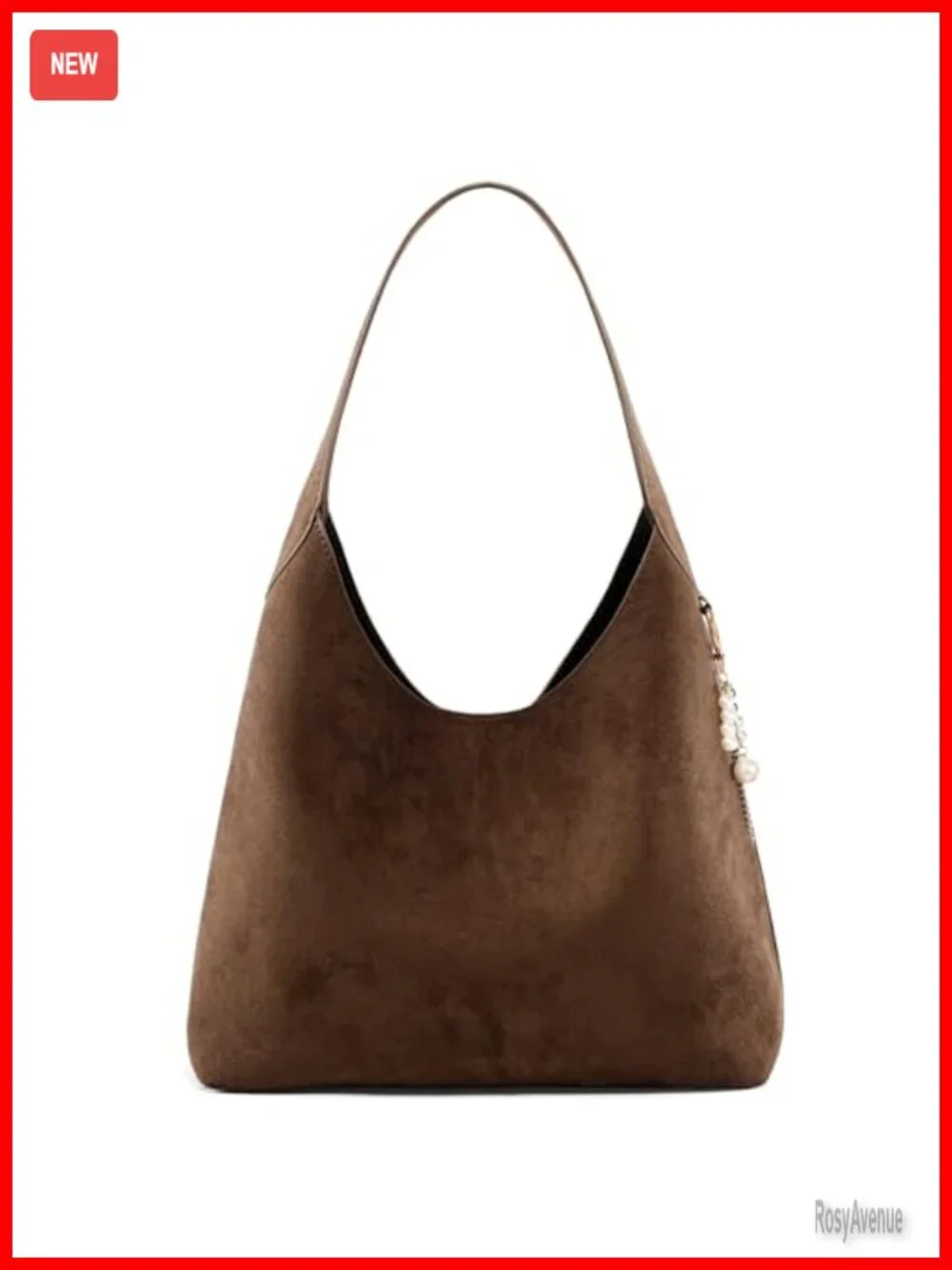 Soft Suede Slouchy Hobo Bag Lightweight Shoulder Tote Purse